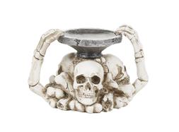 Skull candle holder