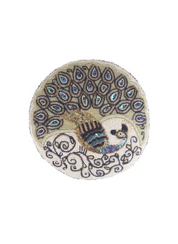 Homesense Beaded Peacock Pillow £14.99