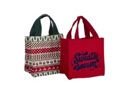 homesense christmas jute bags set £3.49