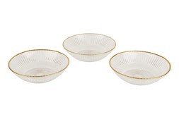 Homesense Glass Bowls With Gold Rim Set £5.99