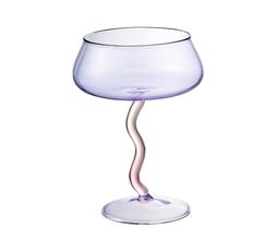Glassware - Lilac Swiggle Couple &pound;5.99