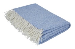 Homesense-blue & white chevron throw &pound;39.99 (RRP &pound;XX)