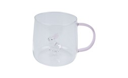 Homesense-glass mug with rabbit &pound;6.99 (RRP &pound;XX)