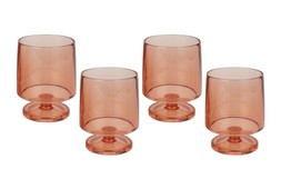 Homesense - set of pink glasses &pound;7.99 (RRP &pound;XX)