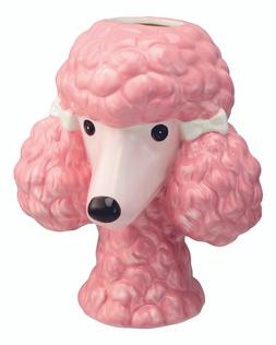 Kitchen - Pink Poodle Vase &pound;9.99