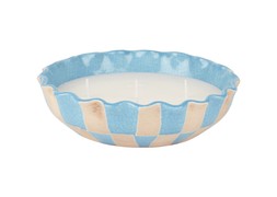 Homesense large blue & white candle £19.99 (RRP £)