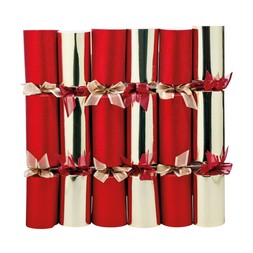 Crackers 6 Gold & Red Bow Crackers £19.99, €27.99