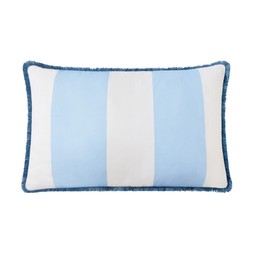 10. Homesense - Pastel blue and white striped cushion - £12.99