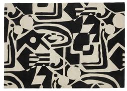Monochrome Abstract Rug
