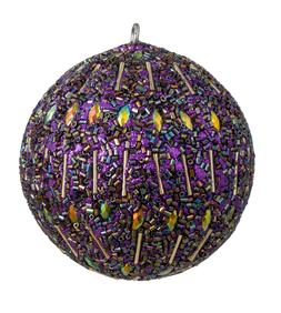 Purple Jewelled Bauble
