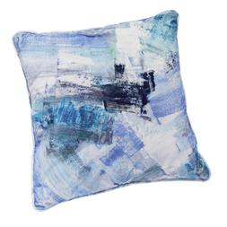 Blue Brush Cushion