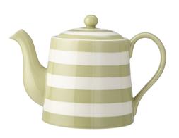 Green Stripe Teapot