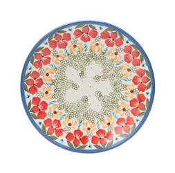 Red Floral Plate
