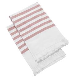 Red and White Stripe Tea Towel