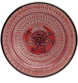 Red Mosaic Plate