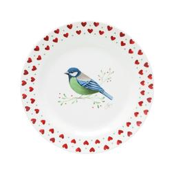 Blue Tit & Heart Plate
