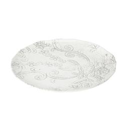 White Plate with Floral Print