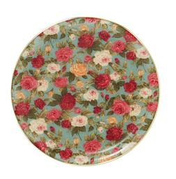 Rose Patterned Fibreglass Tray
