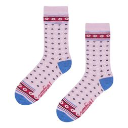 Adult pink festive socks &pound;5.99