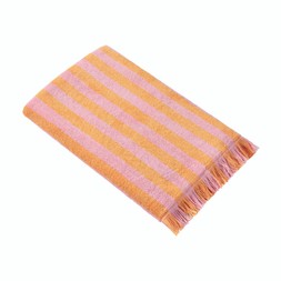 BATHROOM Pink & Orange Stripes Beach Towel £12.99