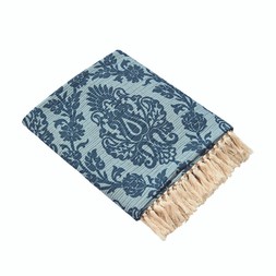 BEDROOM Blue Jaquard Throw £24.99