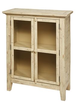boucle wooden glass cabinet &pound;199.99