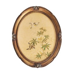 Cosy Collected Oval Bird Ornate Framed Wall Art £19.99, €27.99