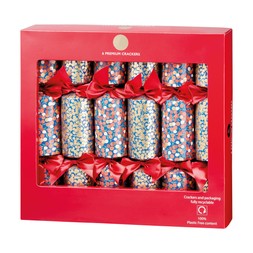 Crackers Red & Gold Berry Crackers With Bows £14.99