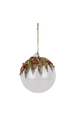 Fi5018 Homesense Gold And Red Ornements £1.99 (RRP £4) 18455