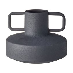 Graphic Monocrome Matt Black Handled Vase £7.99, €11.99