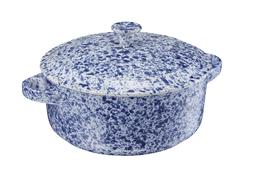 Hacienda blue speckled ceramic pot RRP 12.99