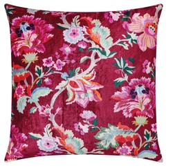 Heavy Petals Floral Velvet Cushion &pound;19.99