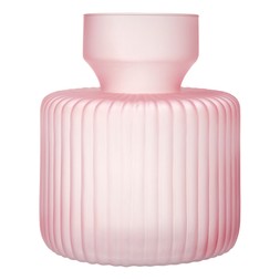 Homesense Colour Drench matt pink glass vase &pound;12.99