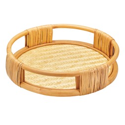 Homesense Convivial rattan round tray &pound;16.99