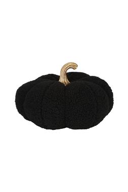 Homesense - Halloween Black Fuzzy Pumpkin - £12.99