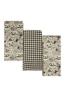 Homesense - Halloween Set of 3 Pumpkin Tea Towels - £7.99 - (RRP £XX)