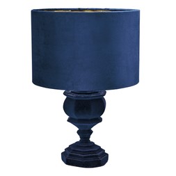 Homesense Neo-Classicism felt blue table lamp &pound;34.99