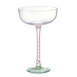 Homesense - Pink and Green Cocktail Glass £3.99