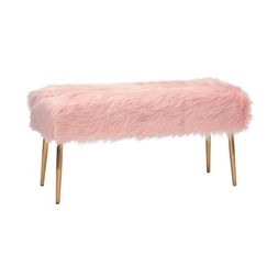 Homesense - Pink Furry Stool, &pound;59.99