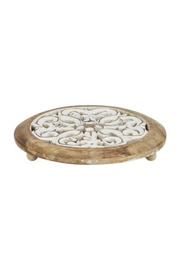 Homesense - Wooden Carved Trivet - £12.99