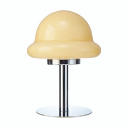 LIVING ROOM Chrome & Yellow Mushroom Table Lamp £19.99