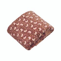 Pink Floral Cotton Blanket &pound;29.99
