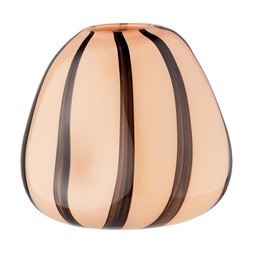 Pillow Talk Beige & Brown Stripe Glass Vase £14.99, €22.99