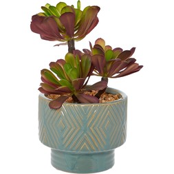 Purple And Green Artificial Succulent 6.99