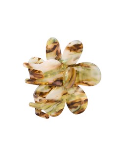 Agnes Green Marble Resin Flower Claw Clip £16.50