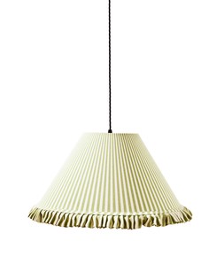 Alba Green Striped Ruffle Lamp Shade £49.50
