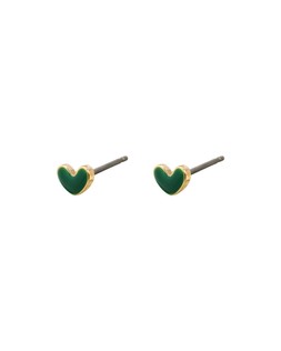 Anne Mini Green Enamel Heart Stud Earrings £6.50 €8.50