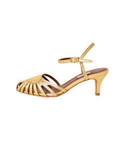 Anonymous Copenhagen Keesha Gold Heels £240