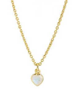 Auden Moonstone Heart Charm Gold Plated Pendant Necklace £42.00 €55.00