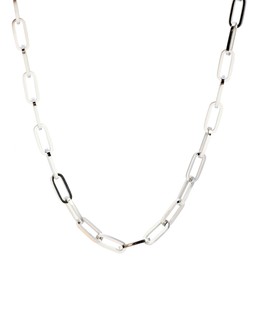 Austen Silver Tone Waterproof Paperclip Chain Necklace £34 €44.50